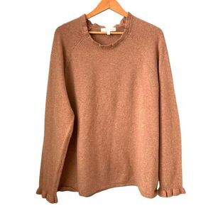 Adyson Parker Lettuce Turtleneck and Long Sleeve Brown Sweater in Size 3X